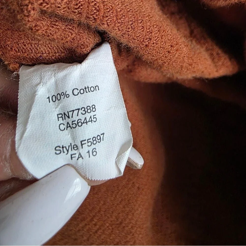 J. Crew Corduroy Brown Cotton Mini Skirt Button Front Women Sz 14